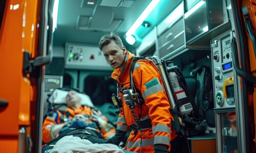 Quelle est l'utilité du cholestérol et que faire naturellement dans ses habitudes de vie par rapport au cholestérol. Image d'une personne dans une ambulance qui a un malaise cardiaque