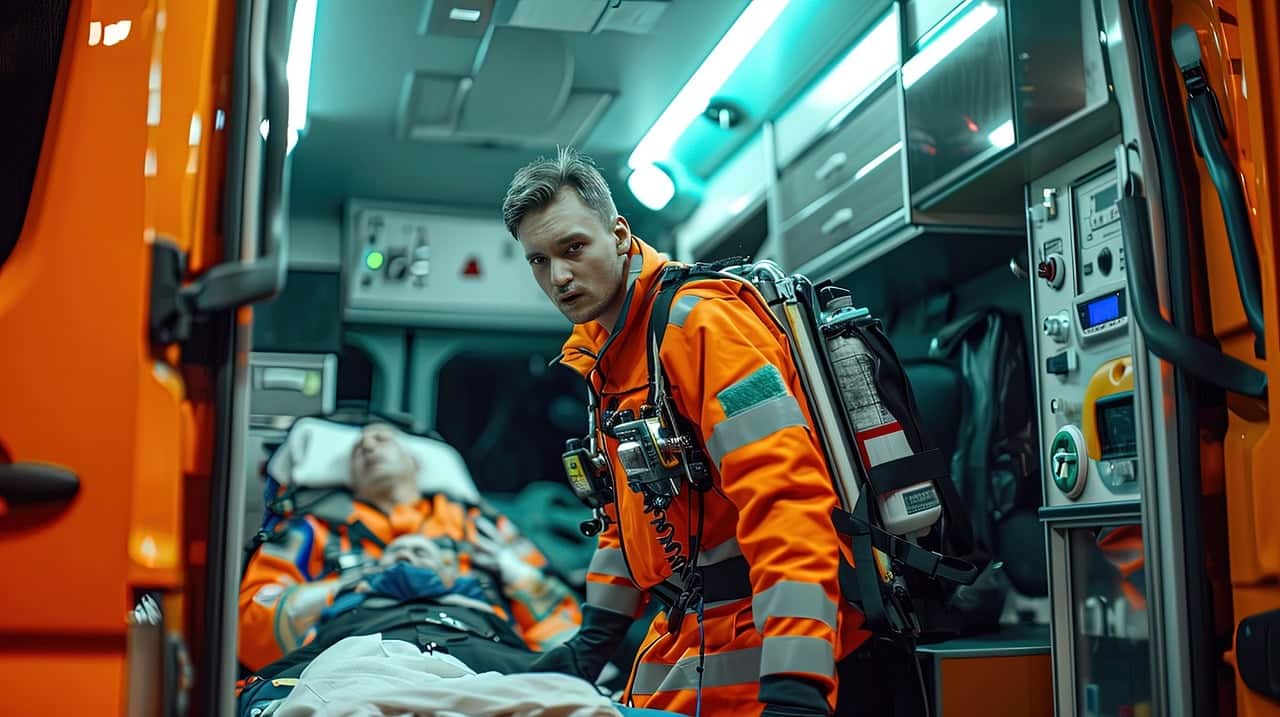 Quelle est l'utilité du cholestérol et que faire naturellement dans ses habitudes de vie par rapport au cholestérol. Image d'une personne dans une ambulance qui a un malaise cardiaque